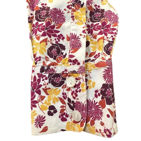 EDDIE BAUER | NWOT WRINKLE RESISTANT STRETCH BUTTON UP FLORAL SHIRT | SZ: SMALL - Picture 5 of 9